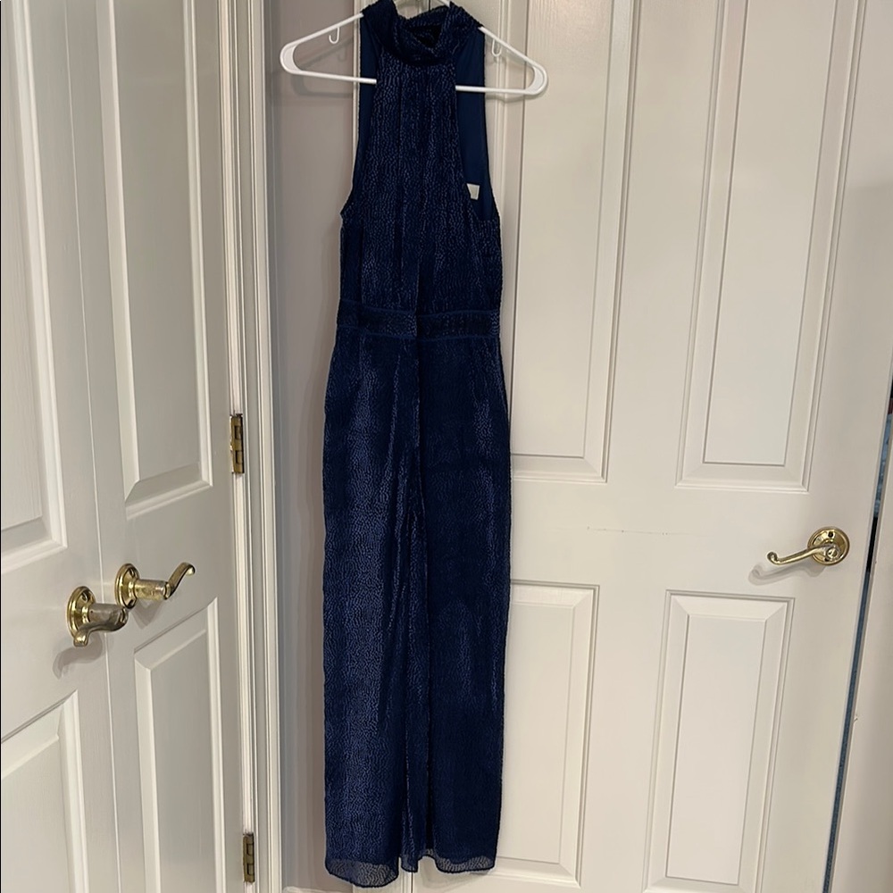 Elegant Elevenses Navy Blue Jumpsuit Size 00